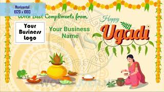 Customized Ugadi GreetingsWishes Video for Business [upl. by Chapell]