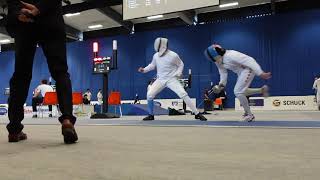 Samuel GPelletier CAN VS KUSHNERIK Ethan USA T96 Heidenheim Mens Epee 2022 [upl. by Nydia]