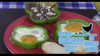 Huevos Estrellados en Pimiento Morrón [upl. by Ebneter168]