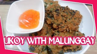 UKOY FILIPINO SHRIMP FRITTERS recipe with Malunggay [upl. by Munmro]