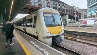 357202 and 357001 at Stratford 26112022 [upl. by Aihsiym]