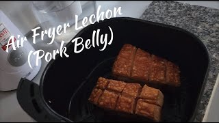 Single Mans Recipe  Air Fryer Lechon Pork Belly [upl. by Eatnad723]