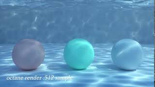 C4D Octane Render Underwater Caustics Test [upl. by Ecela709]