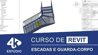 Aula 11  Escadas e Guarda Corpo no REVIT [upl. by Xuerd]