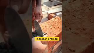 Brick finishing workconstraction video viralvideo civilengineering trending reels ytshorts [upl. by Asatan]