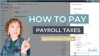 How to Pay Payroll Taxes in QuickBooks Online [upl. by Anerrol]