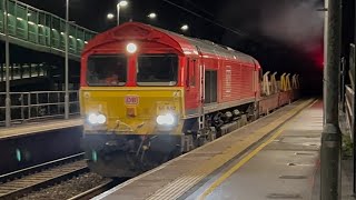 Trains In Severn Tunnel Junction 22102024 Including DB 66652 Metals [upl. by Kcirred]