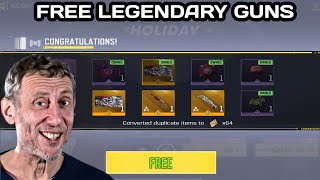 How to get FREE More LEGENDARY Skins in codm 2023  Free Legendary guns in Holiday Series Draw CODM [upl. by Rich]