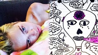 Miley Cyrus Broken Heart in New Instagram Art Posts [upl. by Trygve]