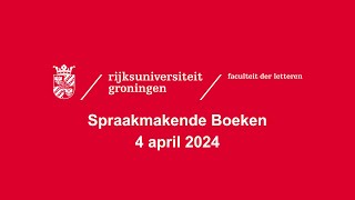 Spraakmakenden Boeken lezing van 4 april 2024 [upl. by Malonis]