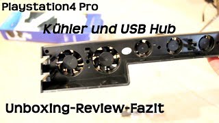 PS4 PRO Kühler und Hub UnboxingReviewFazit [upl. by Treve]