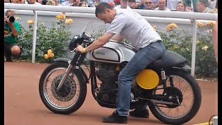 1956 Manx Norton 500  Awesome sound [upl. by Holmann]