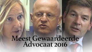 Meest Gewaardeerde Advocaat 2016 [upl. by Cirederf560]