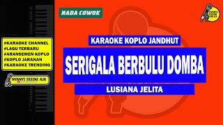 SERIGALA BERBULU DOMBA  KARAOKE KOPLO JARANAN  NADA COWOK [upl. by Ahseuqram522]