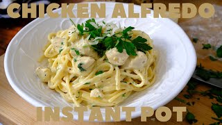 ONE POT CHICKEN ALFREDO  INSTANT POT PASTA  QUICK MEALS  RAMADAN LOCKDOWN RECIPES  ILHAN A [upl. by Adnac]