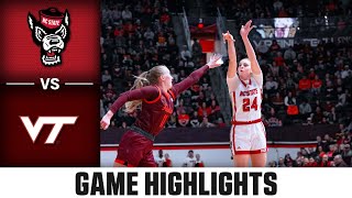 NC State vs Virginia Tech Game Highlights  202324 ACC Women’s Basketball [upl. by Aldridge]