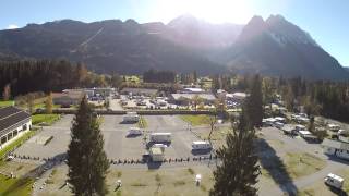 Campingplatz Grainau Koptervideo  Garmisch Zugspitze [upl. by Lajet]