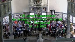 120 Jahre Posaunenchor LKG FlohSeligenthal 14072024 Kirche Floh [upl. by Nauqit]