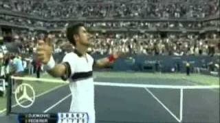 Novak Djokovic vs Roger Federer Match point US Open 2010 [upl. by Aikram]