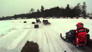 Vintage Snowmobile Race 0400 Fan Final [upl. by Caasi]