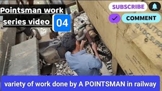 Railway pointsman work 04  आज ड्यूटी के दौरान काम खत्म ही नही हो रहा था  कम से हालत खराब 🌞😱🤦 [upl. by Nicolau682]