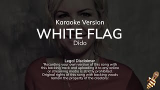 Dido  White Flag Karaoke Version [upl. by Zahara]