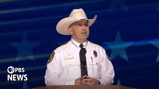 WATCH Bexar County sheriff speaks at 2024 Democratic National Convention  2024 DNC Night 3 [upl. by Rock772]