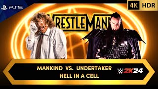 WWE 2K24  Undertaker vs Mankind  Hell in a Cell  PS5™ 4K60 [upl. by Amyas80]