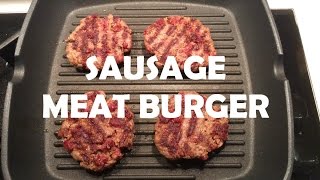 Simple And Quick Sausage amp Meat Burger Recipe [upl. by Ynattir]