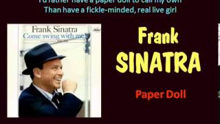 Paper Doll Frank Sinatra Lyrics [upl. by Lika255]