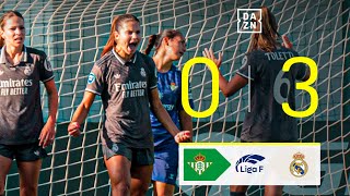 Real Betis Féminas vs Real Madrid CF 03  Resumen y goles  Highlights Liga F [upl. by Raffaj]