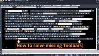 AutoCAD toolbar missing [upl. by Aisila]