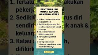 Penyebab Ibu Rumah Tangga Gampang Stress videoshorts motivasi video [upl. by Yenduhc943]