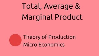 Learn Total Average Marginal Product  Production  CA CPT  CS amp CMA Foundation  Class 11 [upl. by Rellia611]