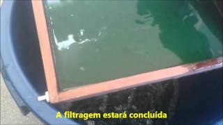 Cultive spirulina em casa  Parte 3 Colheita e processamento [upl. by Aenehs700]