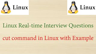 Linux Realtime Interview Questions  cut command in Linux with examples [upl. by Ahsilram550]