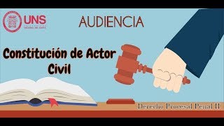 AUDIENCIA DE CONSTITUCIÓN DE ACTOR CIVIL [upl. by Notslar757]