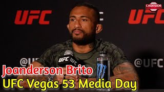 UFC Vegas 53 Joanderson Brito Full Media Day Scrum [upl. by Einor4]