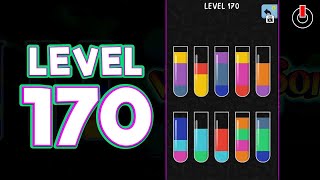 Water Color Sort Level 170 Walkthrough Solution iOSAndroid [upl. by Bubalo398]