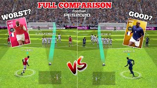 Iconic P Vieira VS Legend P Vieira  Full Comparison  Who is best   Pes 2021 Mobile [upl. by Barina]