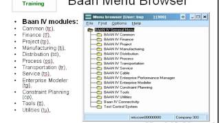 Baan ERP Introduction [upl. by Nosrettap]