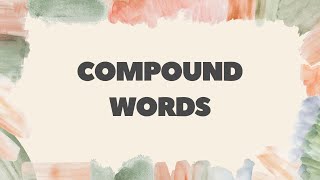 Compound Words  What is Compound Word with Example [upl. by Lacim290]