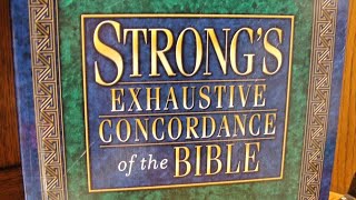 Strongs Exhaustive Concordance Of The Bible [upl. by Hippel496]