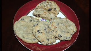 Making Levain Bakery Oatmeal Raisin Cookies  Recipe [upl. by Lleynod]