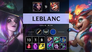 LeBlanc Mid vs Smolder Legendary  EUW Challenger Patch 1418 [upl. by Thibaut630]