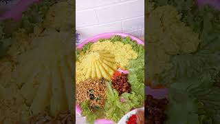 Tumpeng ulang tahun buat ultah pak suami tumpengmini tumpengultah [upl. by Ayarahs]