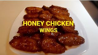 HONEY CHICKEN WINGS EASY COOKING [upl. by Ahsait]