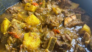 HOW TO COOK AUTHENTIC JAMAICAN CURRY GOAT RECIPE  STEPBYSTEP RECIPE [upl. by Paley]