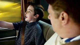 Sheldon traumatized getting into car Full HD YoungSheldon [upl. by Cotsen]