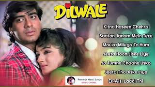 Dilwale 💞 All Songs With Dialogues 💞 Ajay Devgan Raveena Tandon 90s Bollywood Romantic Song [upl. by Adyol]